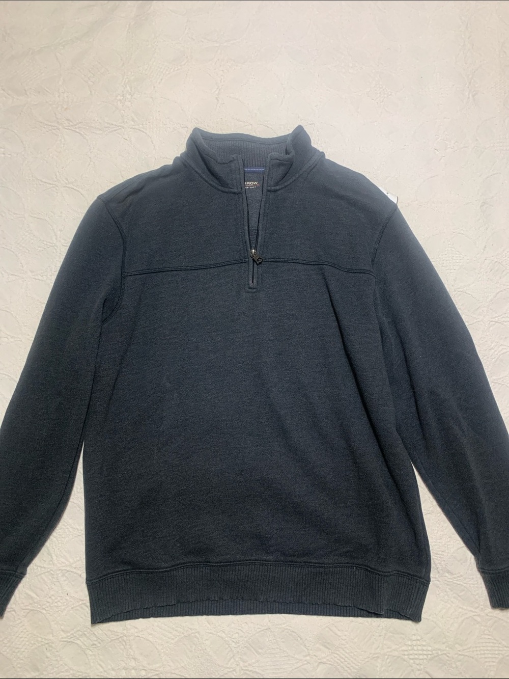 Arrow Men's Charcoal Gray Quarter-Zip Sweater